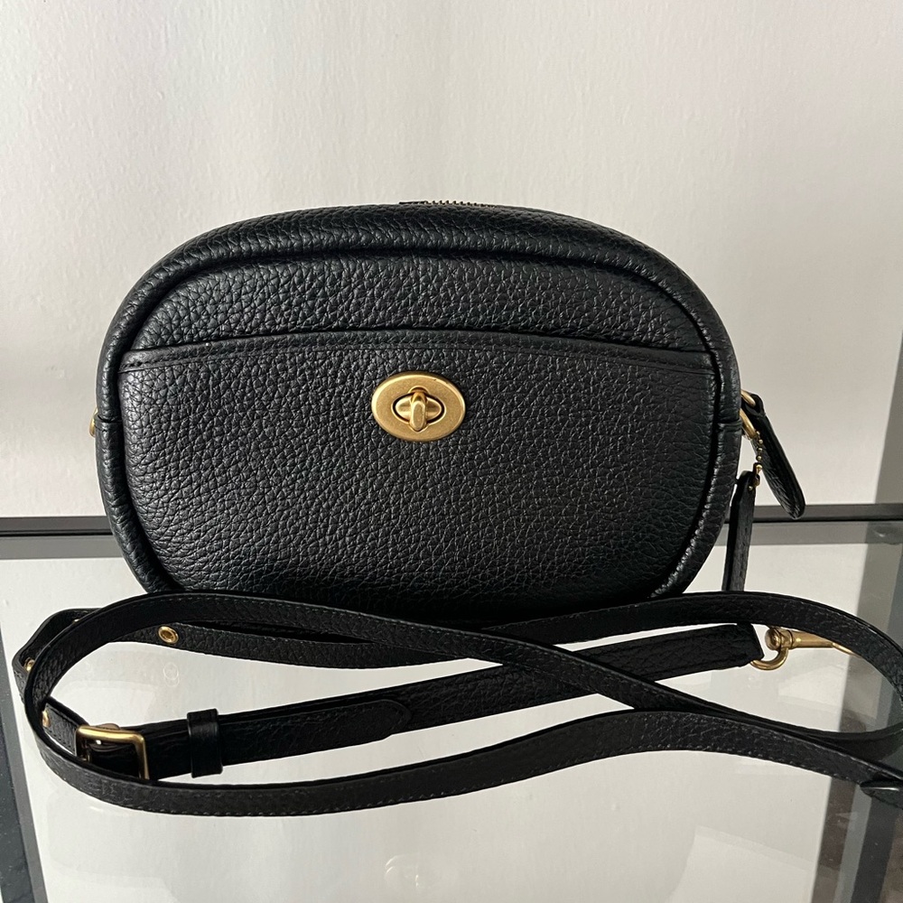 Coach Pebbled Leather Camera Bag